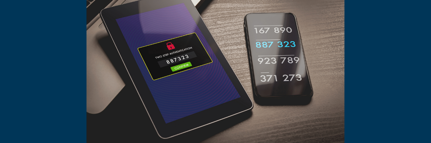 Multifactor authentication on a tablet and a phone